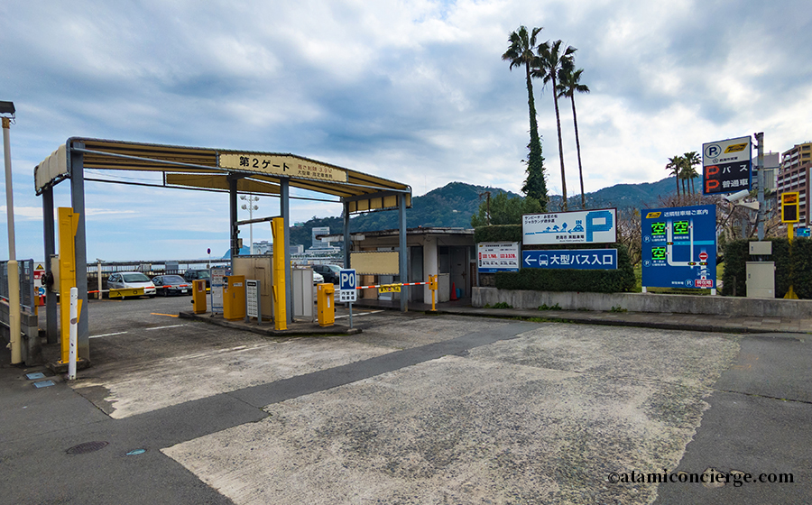 熱海市営東駐車場の入口