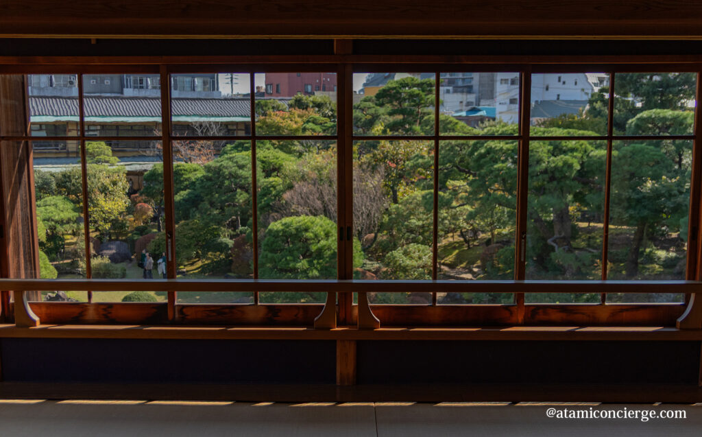 起雲閣和館からの眺め